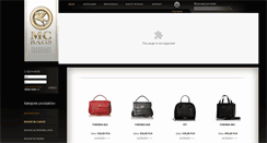 Desktop Screenshot of mc-bags.com